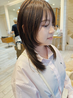 渋谷/チェリーブラウン/ホワイトグレージュ/デジタルパーマ