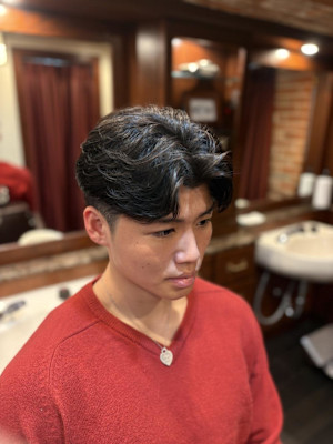 日本橋/ビジネスパーマ/センターパート