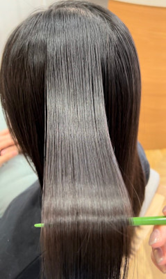 縮毛矯正/ケアストレート/艶髪