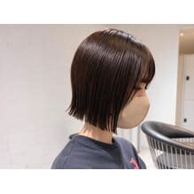 "土橋"大人ボブに人気◎透明感カラー×前下がりボブ