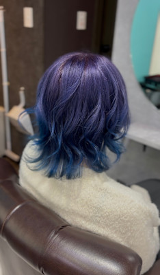 ブリーチ回数要相談×紫陽花カラー