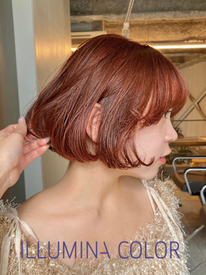 20代　髪質改善 イルミナカラー
