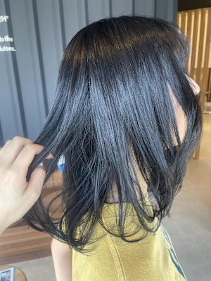 【咲style】艶感ブルーブラックカラー