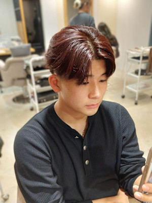 ピンクベージュ/メンズ/20代/大名