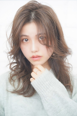 大人華やかくびれレイヤーひし形ミディ華やかさ×若見えレイヤー