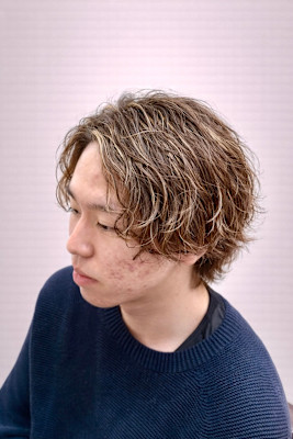 ニュアンススパイラルパーマ×ハイライト