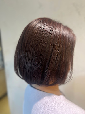 まとまり重視の艶ボブ✨  乾かすだけで内に収まる シンプルで