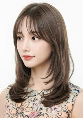 山村/縮毛矯正ハッシュカットレイヤー/韓国風ヘア/髪質改善