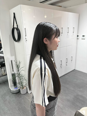 ナチュラルストレート×ロングレイヤー