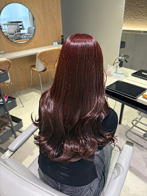 ブリーチなしダブルカラー◎チェリーピンク◎ピンクブラウン