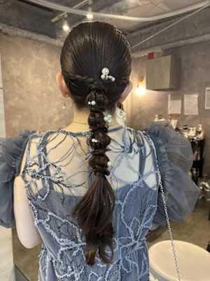 《あやね》ヘアセット／編みおろし