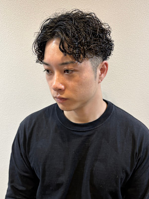 刈り上げ/パーマ/メンズショート