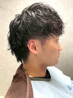 ソフトツイストパーマ マッシュショート ニュアンスパーマ 3