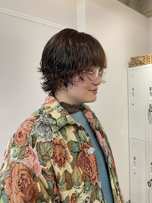 ボブウルフ×パーマ