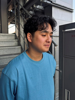 ラフに決まるメンズショート×パーマ