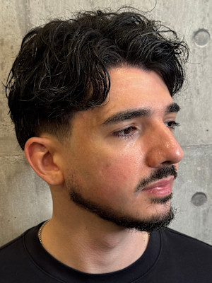 大人の色気ムンムン64分け×テーパーフェード