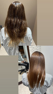 20代　髪質改善ストレート       