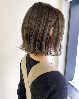 ボブ/ベージュ/ブリーチ