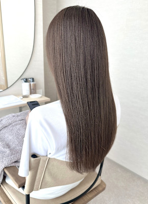 ストレートヘア/ベージュ/髪質改善