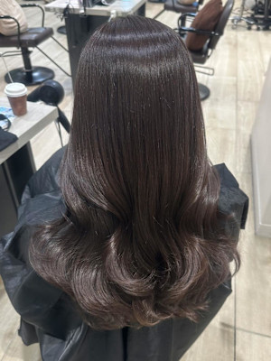 【AYAKI】グレージュ レイヤーカット 韓国