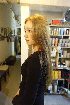 グレーベージュロング