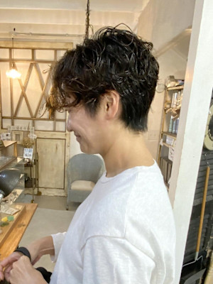 コンパクトなカーリーショート