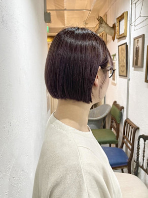 カシスパープルなボブ