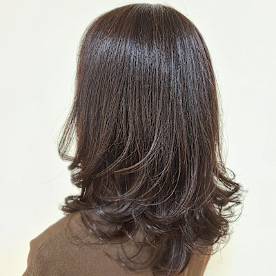 艶グラデーションカラー&スウィングカット
