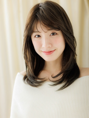 グレージュブラウン大人美人ハッシュレイヤーロング30代40代