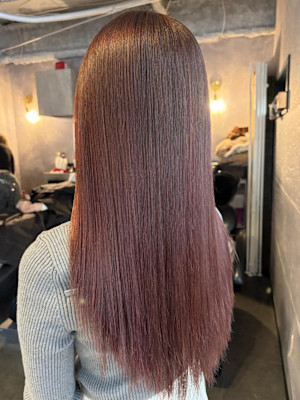 《鈴木茉奈》赤ブラウン/暖色カラー/ブリーチなし