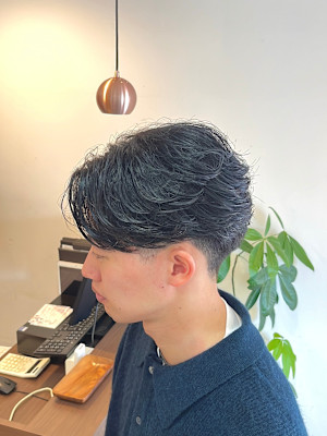 【朝楽】メンズニュアンスカール