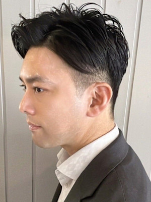 メンズカット 30代 ビジネスマン 刈り上げ ツーブロック