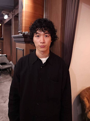 ヒッピーパーマなマッシュボブ