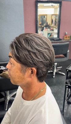 白髪ぼかしメッシュ