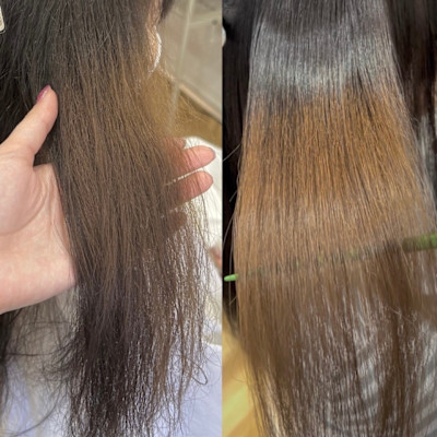 縮毛矯正/ブリーチ縮毛矯正/ケアストレート