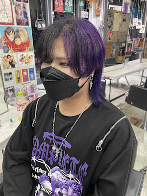 ツートンカラー/マッシュウルフ