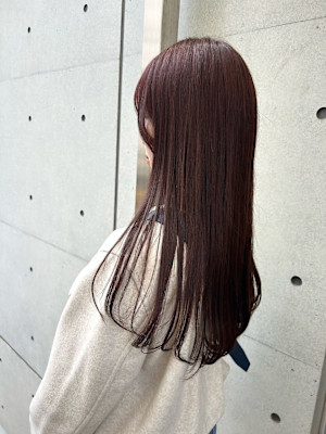 韓国顔まわりレイヤーカットグレージュオリーブベージュブラウン