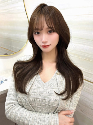 《高橋亜美》オリーブブラウン/ダブルカラー/大宮