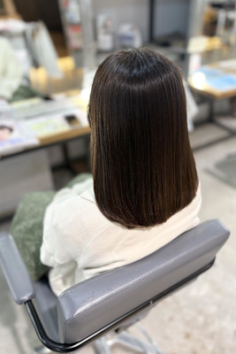 ブラウンカラー/ミディアムスタイル