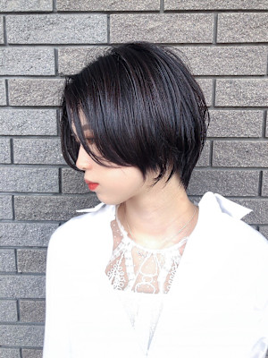 ブリーチなしカラー◆20代30代40代丸みショート小顔k