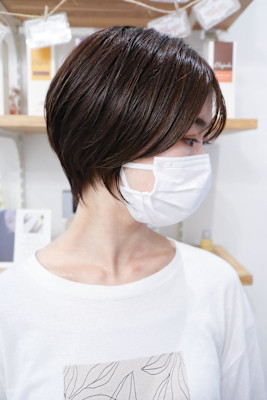 春カラー◎20代30代40代ショートボブくびれレイヤー小顔