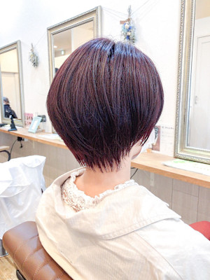 20代30代40代マッシュショートボブ×小顔カット◎