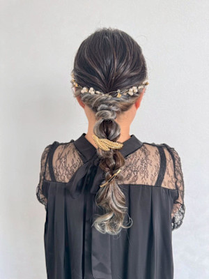 編みおろしアレンジ