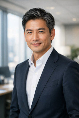 白髪を活かしたショートスタイル