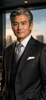 40代からの白髪を活かしたスタイル