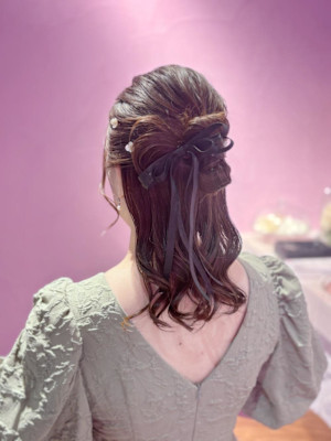 カチモリハーフアップ♪