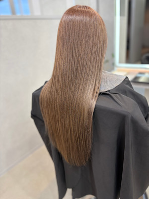 Rino港店  髪質改善縮毛矯正白髪染め×スタイル