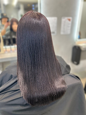 Rino港店  髪質改善縮毛矯正白髪染め×スタイル
