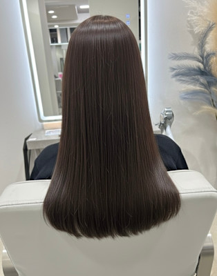 Rino港店  髪質改善縮毛矯正白髪染め×スタイル