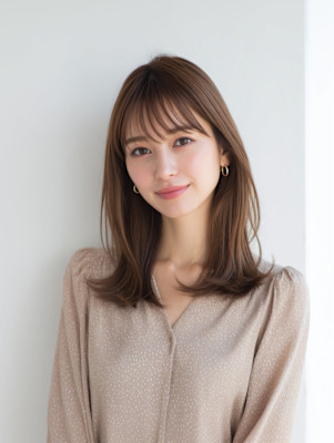 レイヤーカット/イメチェン/外ハネボブ/美髪/髪型